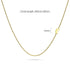 Bold Alphabet Letter Initial Charm Necklace in Gold Tone